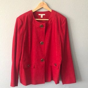 NWT faux suede jacket size 16